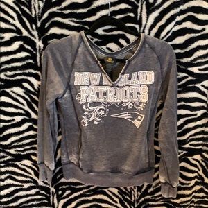 gray patriots long sleeve shirt